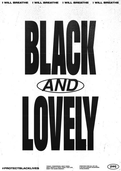 Cover Image for Black and Lovely Posters by paq works