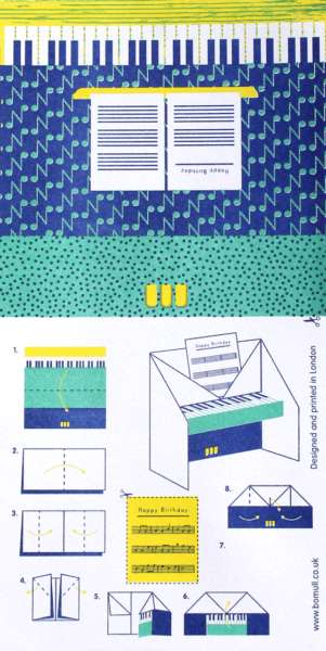 Cover Image for Piano Origami Sheet by Bomull Press