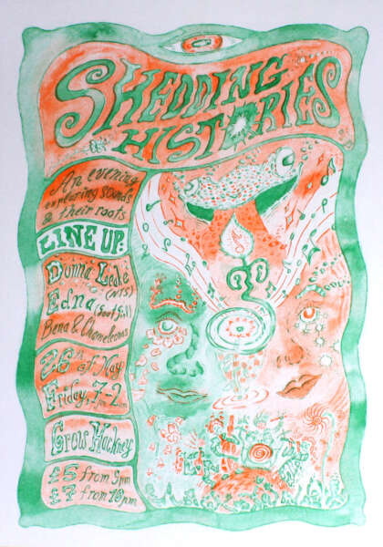 Cover Image for Shedding Histories poster by Gvidas Pakarklis
