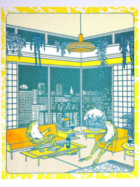 Cover Image for Ribbiting Conversation print by Liam Cobb