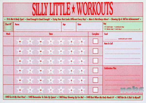  Cover Image for Silly Little Workouts Chart by NOBS
